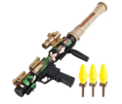 Military Set Military Bazooka RPG Helmet Tracza Foam Bullets