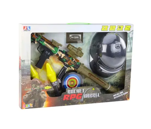 Military Set Military Bazooka RPG Helmet Tracza Foam Bullets