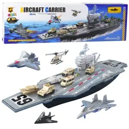 Large Military Aircraft Carrier Fighters Tanks Vehicles 70cm