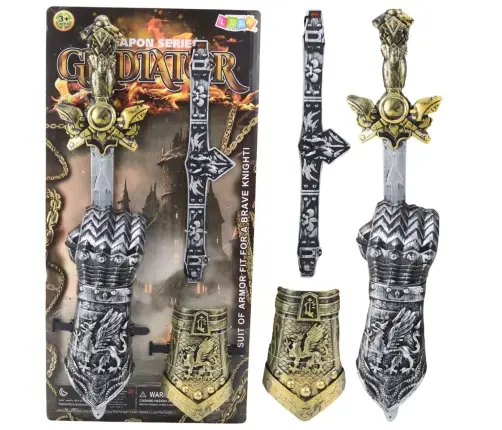 Knight Set Gladiator Sword Protectors Belt Decorated Knight Set Gladiator Sword Protectors Belt Decorated