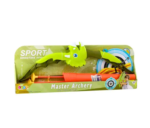 Green Dinosaur Bow Arrows With Suction Cups Shield