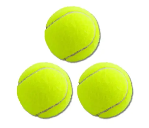 Set of Classic Springy Tennis Balls Yellow 3 pcs.