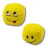 Soft Sports Balls Emoticons Yellow Set of 6 pcs 7cm
