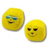 Soft Sports Balls Emoticons Yellow Set of 6 pcs 7cm