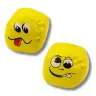 Soft Sports Balls Emoticons Yellow Set of 6 pcs 7cm