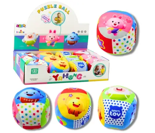 Soft Ball With Rattle For Toddlers Colorful 9cm Soft Ball With Rattle For Toddlers Colorful 9cm