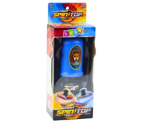 Flying Disk Lion Spinner Launcher Set Blue