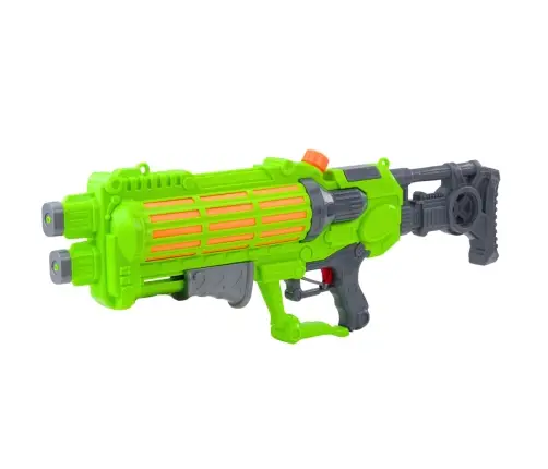 Large Mechanically Pumped Water Gun Double Nozzle Green 1250 ml