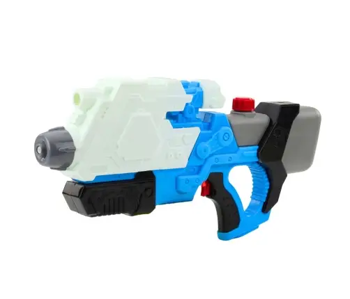 Mechanically Pumped Water Rifle Pistol White and Blue 650ml
