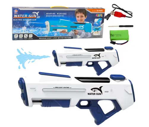 Electric Automatic Water Gun Rifle White 1000ml 61cm