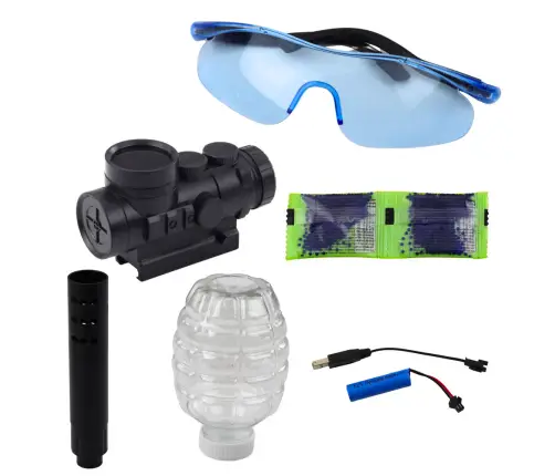 AK47 Rifle For Water Balls Hydrogel Graffiti Orange