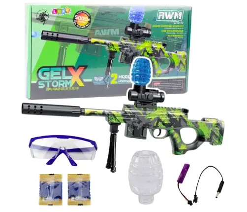 AWM Rifle For Water Balls Hydrogel Green Glasses 61cm