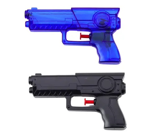 Set of Police Water Guns Blue Black 2pcs