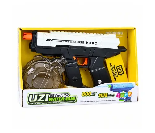Electric Water Gun Automatic 10m Black White 800ml