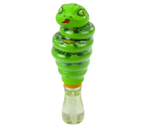 Soap Bubbles Snake Rotating Toy 2in1 Green