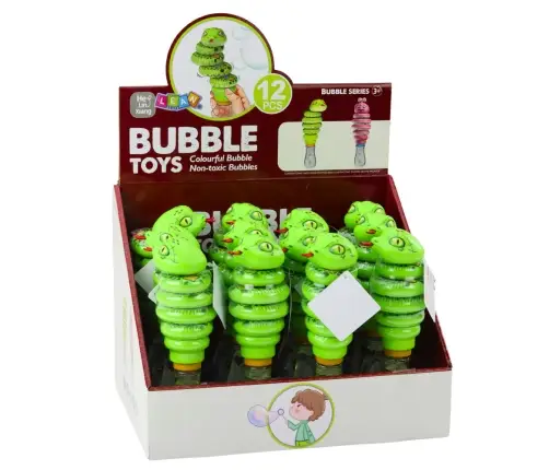 Soap Bubbles Snake Rotating Toy 2in1 Green