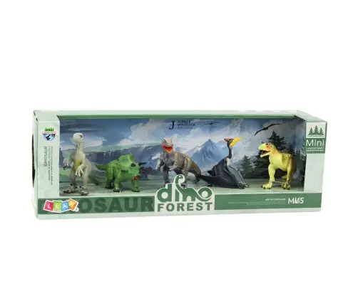 Set of Realistic Forest Dinosaur Figures 5pcs