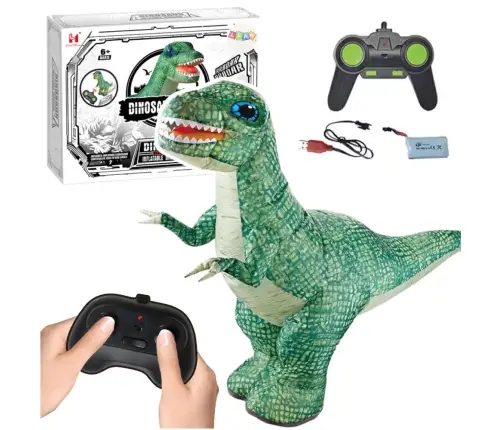 Large Inflatable Dinosaur Remote Controlled RC Green 130 x 190cm