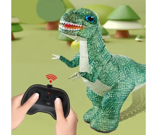 Large Inflatable Dinosaur Remote Controlled RC Green 130 x 190cm