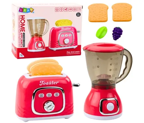 Kitchen Appliances Set Toaster Blender Lights Sounds Pink Kitchen Appliances Set Toaster Blender Lights Sounds Pink