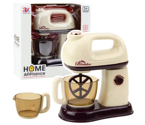 Kitchen Mixer Robot For Kids Rotating 360° Head Lights White