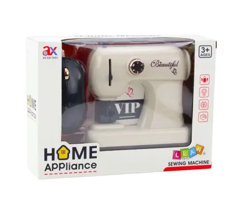Toy Sewing Machine With Mouse For Kids Light White