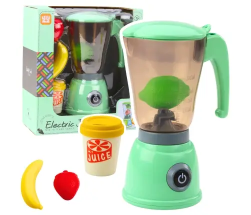 Electric Blender For Kids Fruit Cup Lights Sounds Green