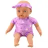 Baby Doll in Purple Bodysuit Soft Belly Headband with Bow 31 cm