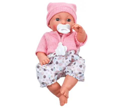 Baby Doll Infant Hat Sweater Pacifier Sounds