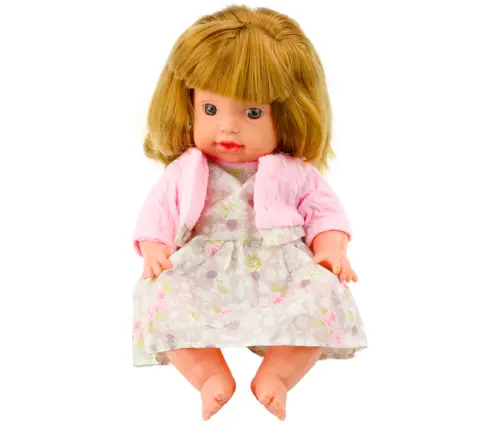 Baby Doll With Feeding Bottle Dress Powder Pink Sounds 30cm