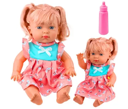 Baby Doll With Colorful Dress Pony Bottle Sound