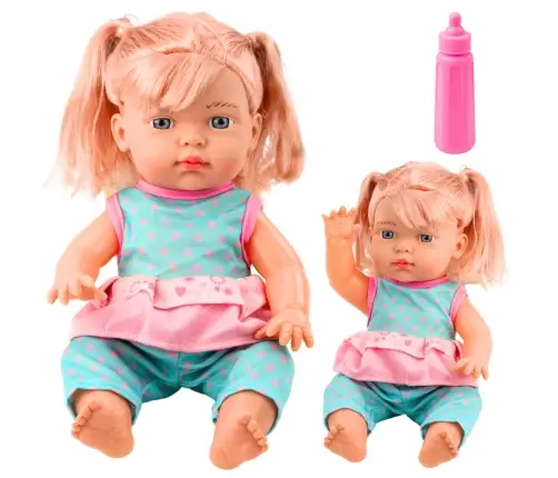 Baby Doll in Turquoise Set Ponies Bottle Sound