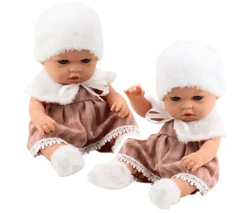 Baby Doll Beige Dress Hat Collar Socks Baby Doll Beige Dress Hat Collar Socks
