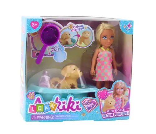 Doll Dog Bathtub Bathing Set Interactive Accessories For Girls Doll Dog Bathtub Bathing Set Interactive Accessories For Girls