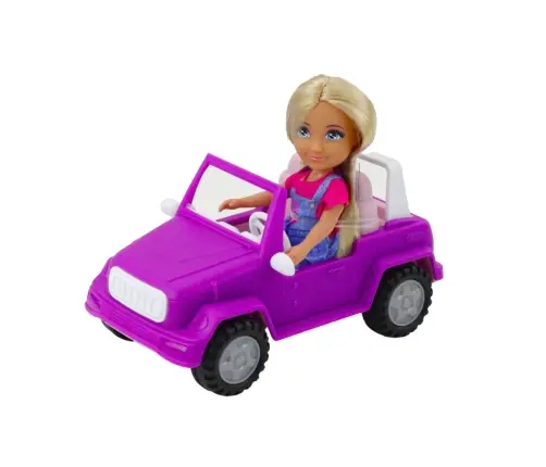 Ankiki Doll Set Convertible Car with Trailer and Horse
