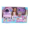 Ankiki Doll Set, Crib, Dressing Table with Mirror, Accessories