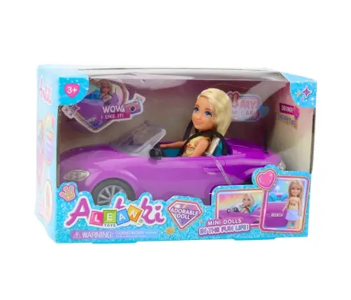 Ankiki Mini Doll Car Convertible Purple Set Ankiki Mini Doll Car Convertible Purple Set