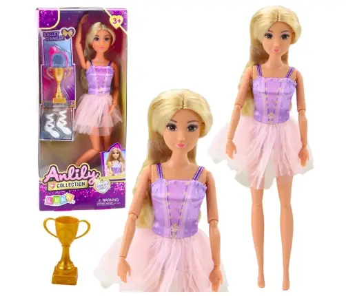 Anlily Ballerina Doll in Dress with Movable Limbs and Accessories
