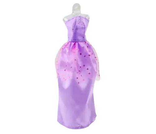 Anlily Doll Dress Set Shoes Handbag Crowns Accessories 9 pcs.