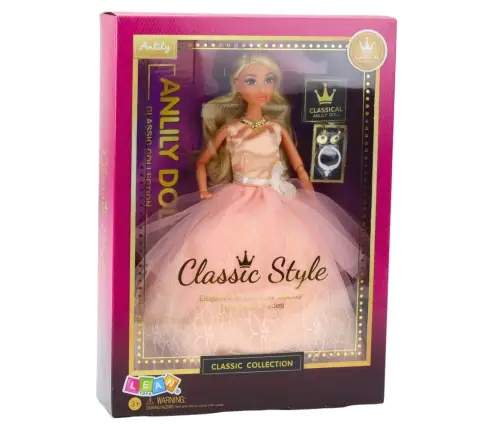 Anlily Doll Ball Gown Powder Pink Movable Limbs Blonde Hair Anlily Doll Ball Gown Powder Pink Movable Limbs Blonde Hair