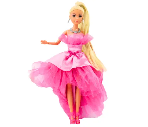 Anlily Doll Glitter Ball Gown Pink Movable Limbs Blonde Hair