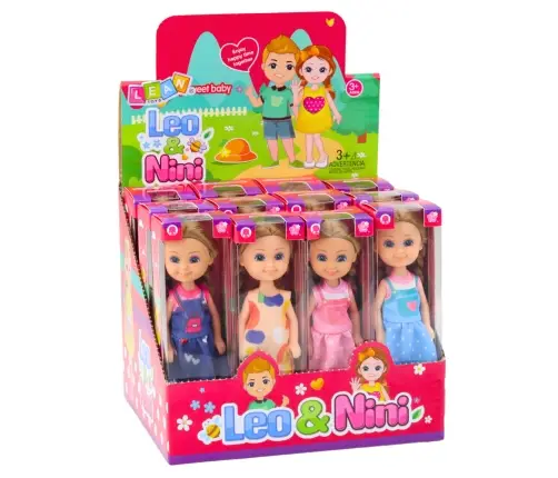 Mini Doll With Long Hair In Dress 15cm Mix Mini Doll With Long Hair In Dress 15cm Mix