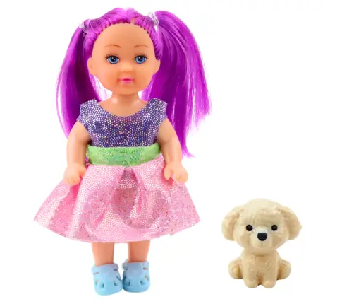 Mini Doll In Dress Set Pupil Mix 12cm Mini Doll In Dress Set Pupil Mix 12cm