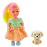 Mini Doll In Dress Set Pupil Mix 12cm Mini Doll In Dress Set Pupil Mix 12cm