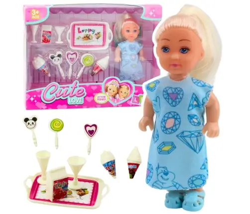 Mini Doll Sweet Accessories Blue Dress Set Mini Doll Sweet Accessories Blue Dress Set