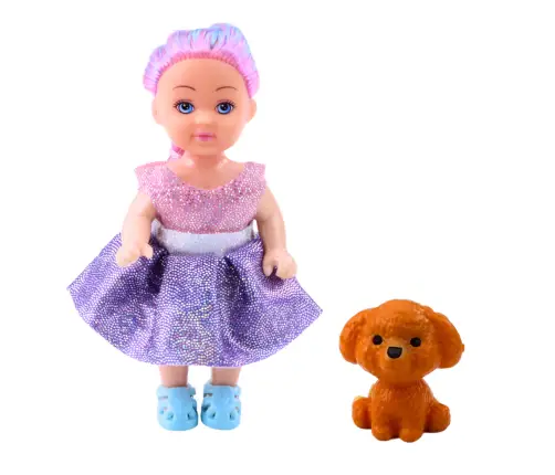 Mini Doll in Dress Double-decker Bed Dog Set Mini Doll in Dress Double-decker Bed Dog Set