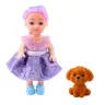 Mini Doll in Dress Double-decker Bed Dog Set Mini Doll in Dress Double-decker Bed Dog Set