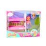Mini Doll in Dress Double-decker Bed Dog Set Mini Doll in Dress Double-decker Bed Dog Set