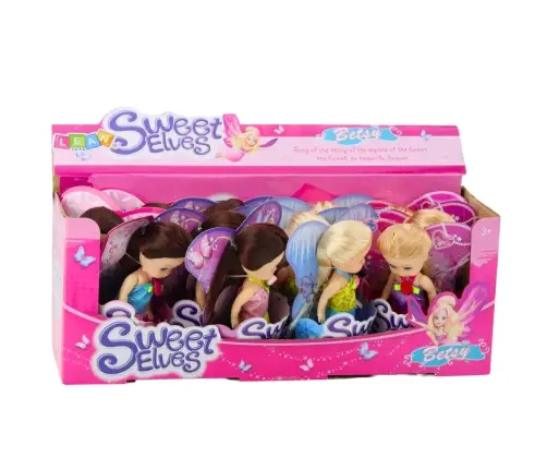 Mini Doll Fairy Elf Blue Purple Pink Mix 11.5cm Mini Doll Fairy Elf Blue Purple Pink Mix 11.5cm