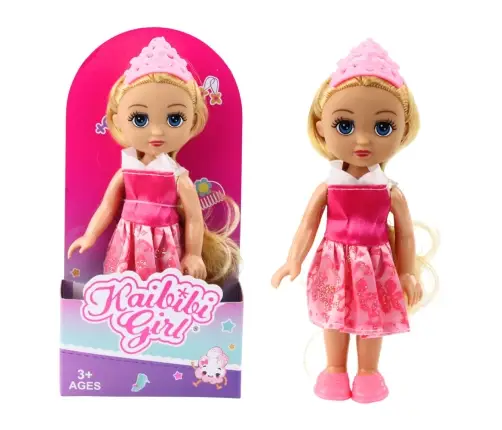 Mini Princess Doll Crown Decorated Dress 17cm Mix